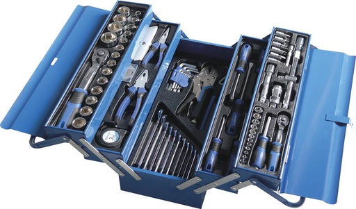 [STI3438050250354] COMPOSITION CAISSE A OUTILS + 85 OUTILS - 25035
