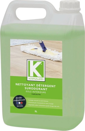 [KAR3438050585005] NETTOYANT DETERGENT SURODORANT SOLS PARFUM PIN KARZHAN 5L -58500