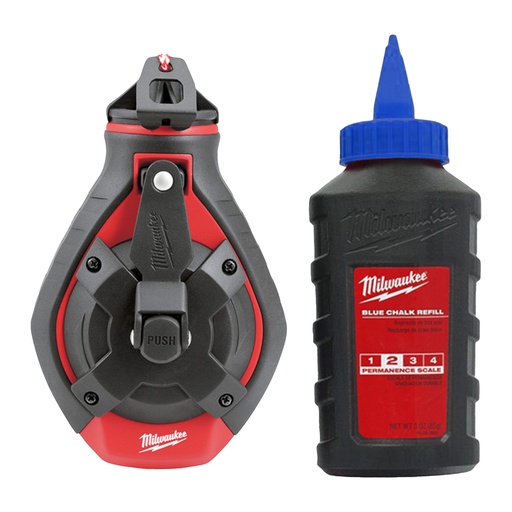 [MIL4932493815] CORDEAU TRACEUR ÉPAIS + RECHARGE BLEUE - Blister