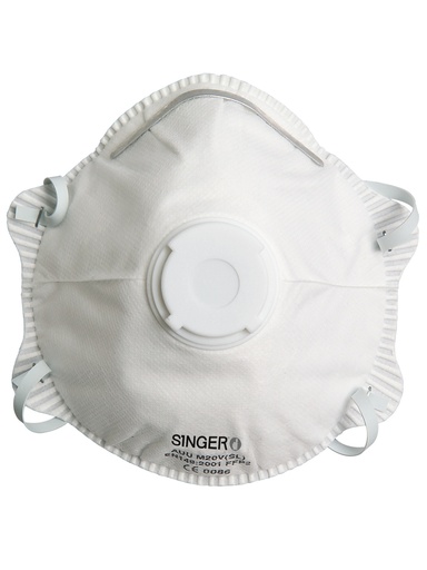[SINAUUM20VSL] Demi-masque classique. Valve. FFP2 NR D. Boîte de 10 pièces.
