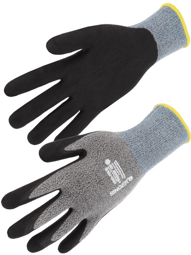 [SINNYMFIT0311] Gant nitrile mousse. Sans picots. Dos aéré.  Jauge 15 11