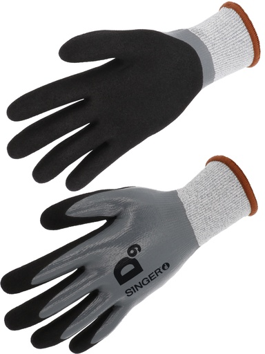 [SINPHD55710] Coupure D. Fibres PEHD. Nitrile double couche. Tout enduit.  Jauge 13 10