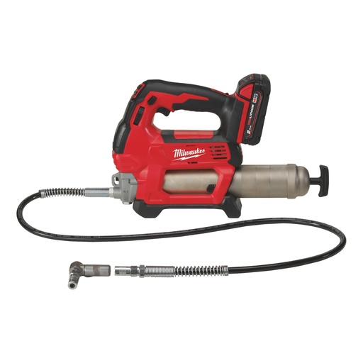 [MIL4933440490] M18 GG-201C - Pompe à graisse 18V, 2,0 Ah, 562 Bars - Coffret, 1 batterie 18V 2,0Ah RedLithium, chargeur M12-18C