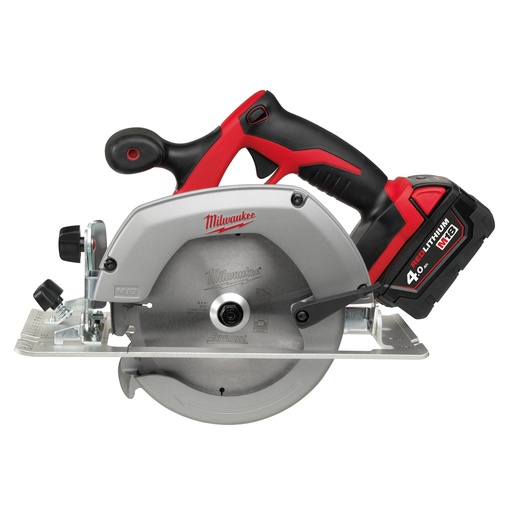 [MIL4933441400] HD18 CS-402B - Scie circulaire 55mm, 18V, 4Ah - Sac de Transport, 2 batteries Red Li-Ion 18V 4.0Ah, chargeur M12-18C