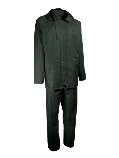[SINVPLARMORV2] Complet de pluie. PVC souple. Support polyester. Coutures étanchées. M
