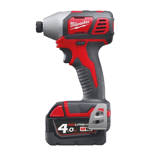 [MIL4933443580] M18 BID-402C - Visseuse à Chocs compacte 18V, 4,0Ah, 2 vitesses 68/180Nm - Coffret, 2 batteries 18V-4,0AH Red Li-Ion, chargeur M12-18C