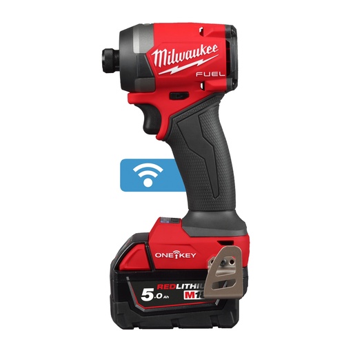 [MIL4933492804] M18 ONEID3-502X  - Visseuse à chocs compacte Hex 1/4 FUEL III, 18V, 5,0Ah, 4 Modes,119/176/226Nm + 1 Mode de Finition  - HD Box, 2 Batteries 18V 5,0Ah Red Li-Ion, chargeur M12-18FC