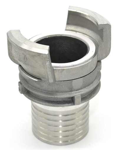 [ALFGGARC080] Demi Raccord Guillemin à douille crantée Ø80 embout 80 mm en Aluminium