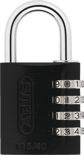 [ABU145/40NoirLock-Tag] Cadenas Combinaison 145-40mm Noir