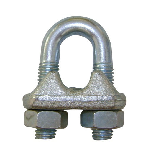 [LEV5274C] SERRE-CÂBLE ÉTRIER MARQUAGE CE D.6 MM GALVA ESTAMPÉ A CHAUD