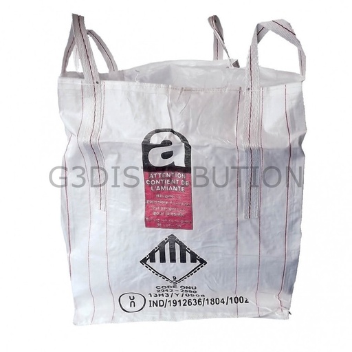 [G3DBIGBAG AMIANT] BIG BAG SPECIAL AMIANTE 90X90X110 USAGE UNIQUE