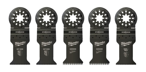 [MIL48906114] SET DE 5 LAMES MULTITOOL BOIS - Blister