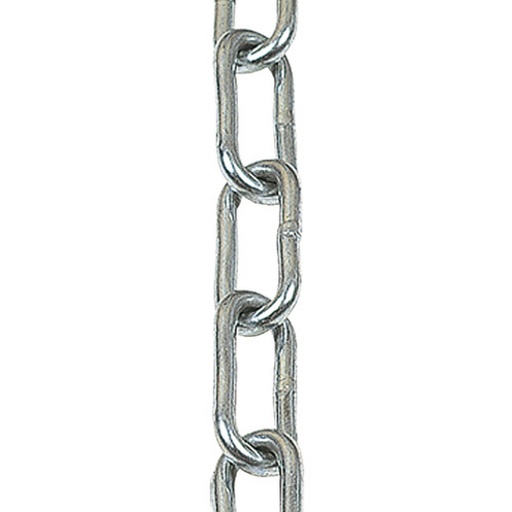 [PMSCH006/08] Chaîne dinaire zinge (no levage)Acier galva
 Diam. (mm)8 Rupture (kg)2000
